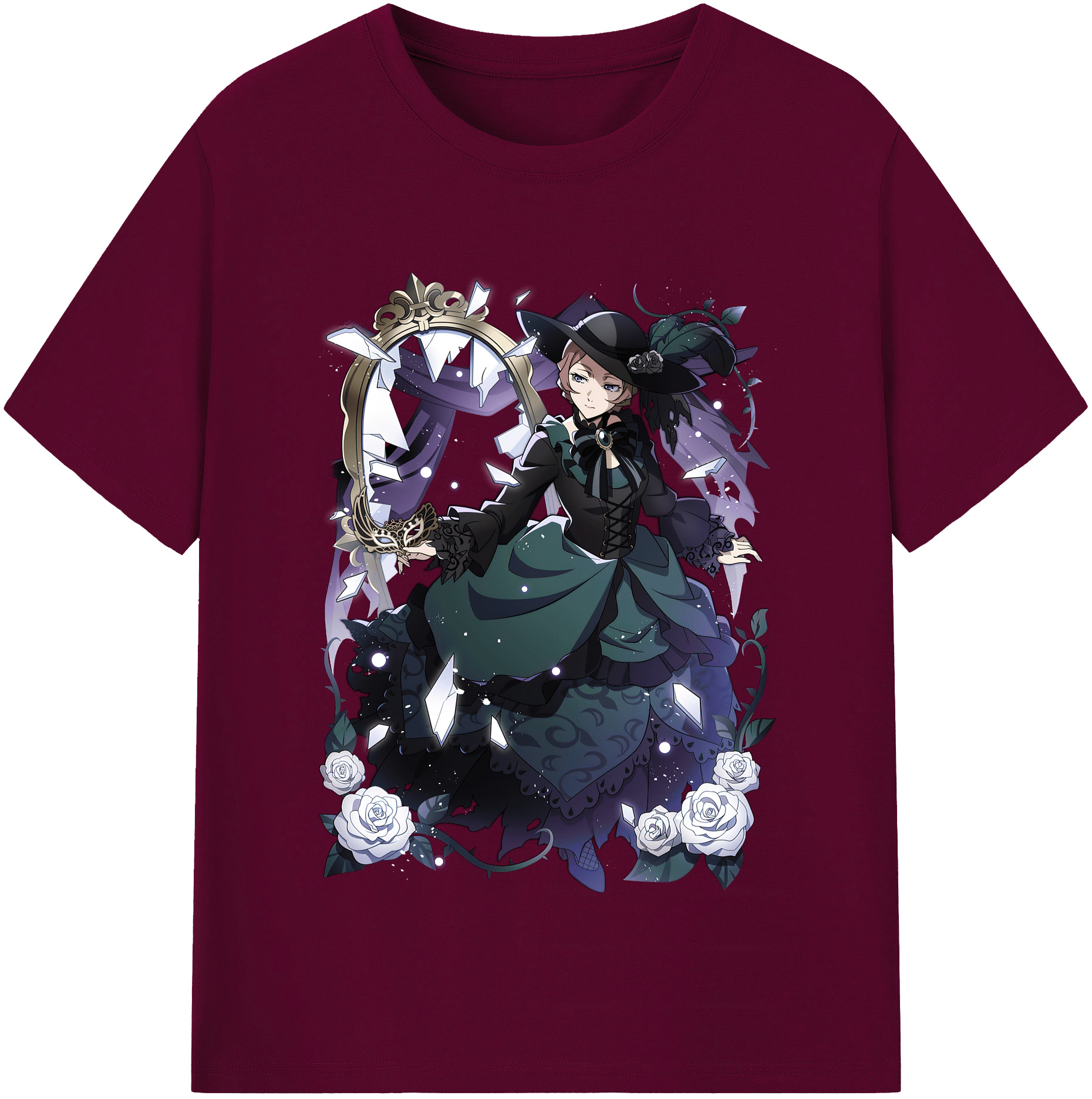 （画像用） 文豪ストレイドッグス Bungo Stray Dogs レディースカジュアルプリントTシャツ（綿100％）